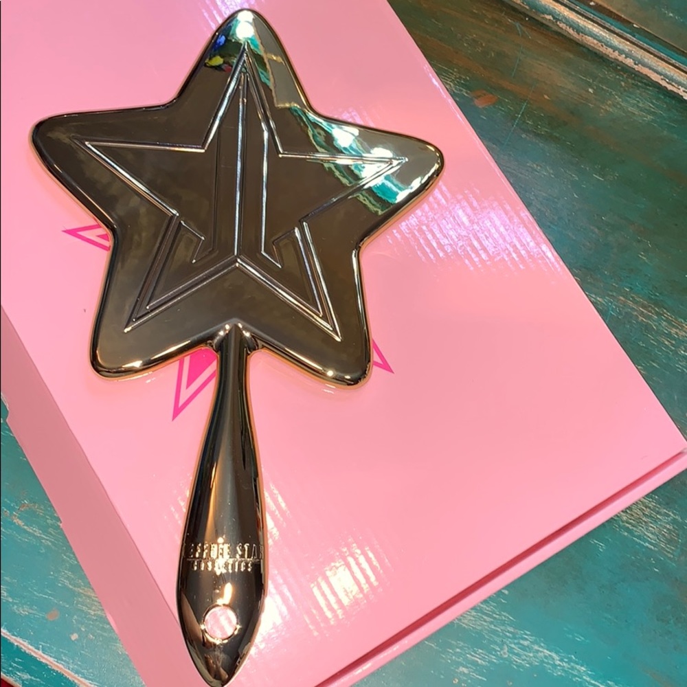 Jeffree Star Gold Chrome Hand Mirror